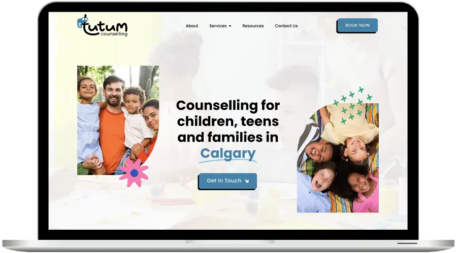A Website Mockup Of Design And Development For A Family Counsellor By Consensus Creative Web Design Agency In Toronto