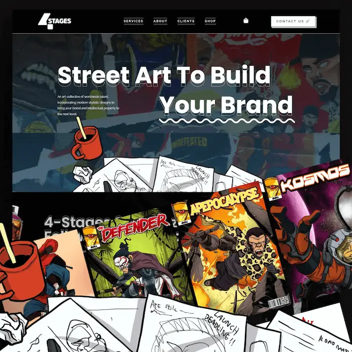Website Design And Development For An Artist By Consensus Creative In Toronto.